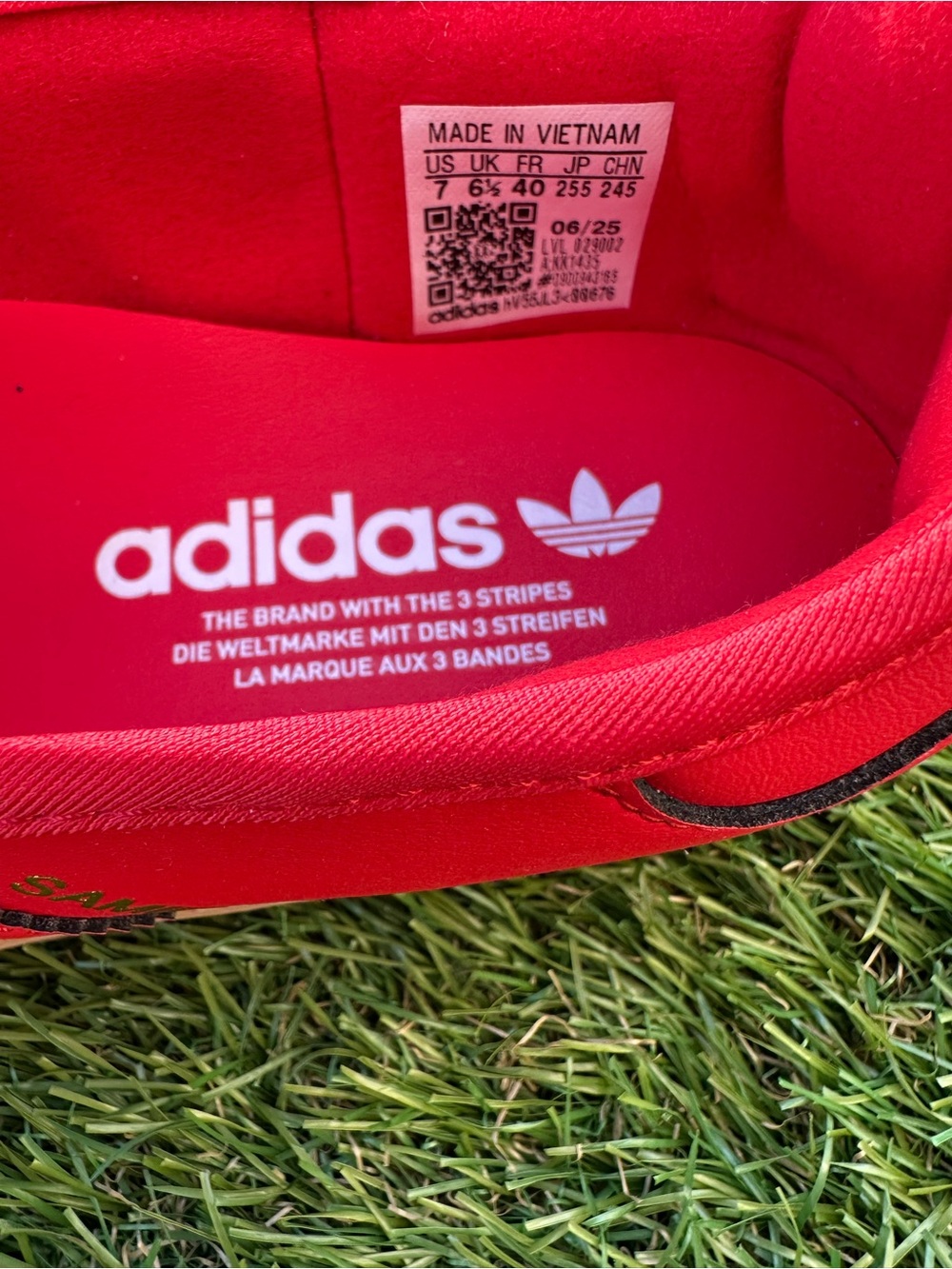 adidas Originals Samba Mary Jane Kids 7 Red Balletcore Sneakers - Picture 5 of 6
